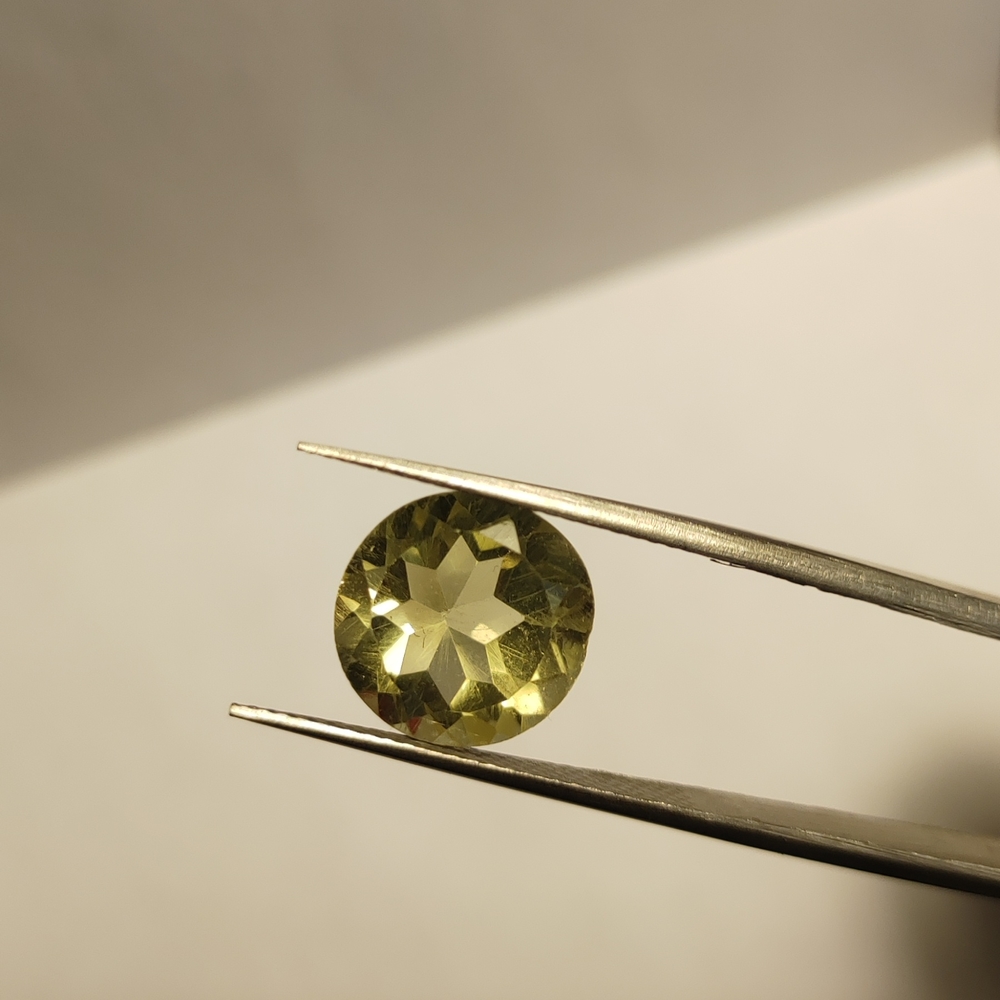 Faceted Natural Yellow Citrine Gemstone #122